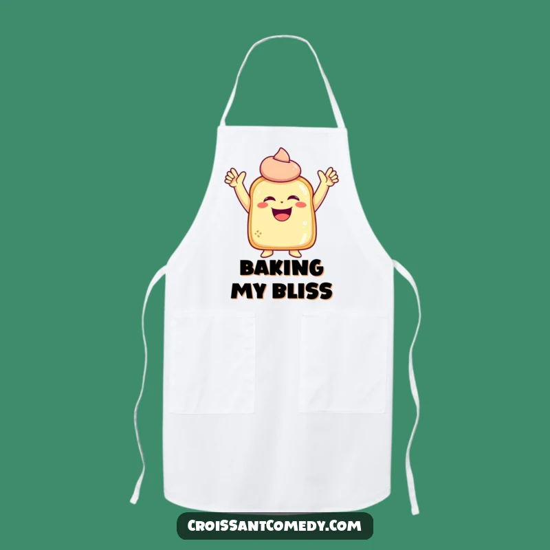 Funny Laughing Pastry Apron: Cook Up Smiles with a Joyful Character