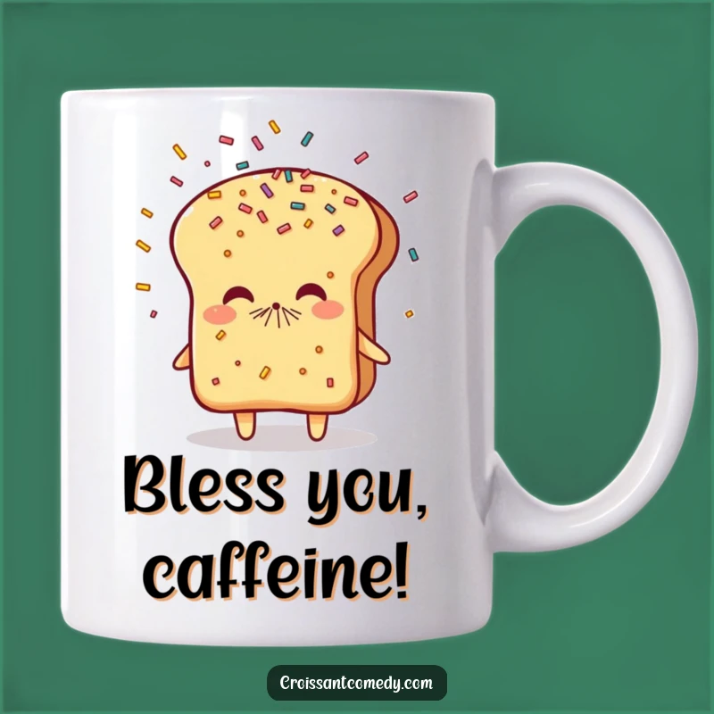 Funny Sneezing Bread Mug: Sprinkle Some Laughs with This Pastry Character
