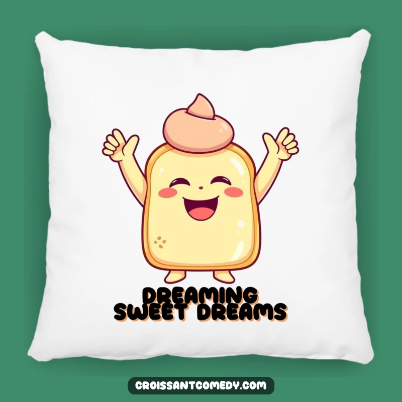 Funny Laughing Pastry Pillow: Soft Comfort with a Joyful Pose