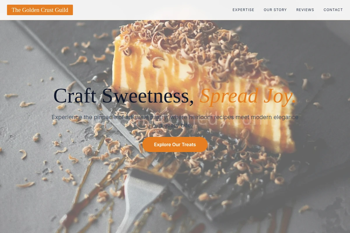 Premium Bakery Website Design